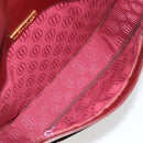 CARTIER Must Line Shoulder Bag Leather Bordeaux Gold Auth BA13302A-17