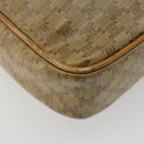 CELINE Macadam Canvas Schoudertas PVC Beige Goud Auth BA13304M-17