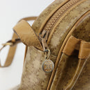 CELINE Macadam Canvas Schoudertas PVC Beige Goud Auth BA13304M-10