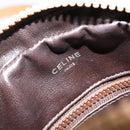 CELINE Macadam Canvas Schoudertas PVC Beige Goud Auth BA13304M-19