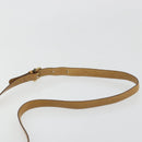 CELINE Macadam Canvas Schoudertas PVC Beige Goud Auth BA13304M-8