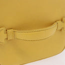 CHANEL Vanity Hand Bag Caviar Skin Yellow Gold CC Auth BA13305V-7