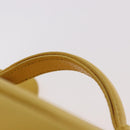 CHANEL Vanity Hand Bag Caviar Skin Yellow Gold CC Auth BA13305V-8