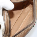 GUCCI GG Supreme Web Sherry Line Bag PVC Beige Gold 89 02 066 Auth BA13306-11