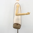 GUCCI GG Supreme Web Sherry Line Bag PVC Beige Gold 89 02 066 Auth BA13306-21