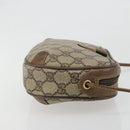 GUCCI GG Supreme Web Sherry Line Bag PVC Beige Gold 89 02 066 Auth BA13306-3