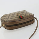 GUCCI GG Supreme Web Sherry Line Bag PVC Beige Gold 89 02 066 Auth BA13306-6