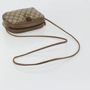 GUCCI GG Supreme Web Sherry Line Bag PVC Beige Gold 89 02 066 Auth BA13306-7