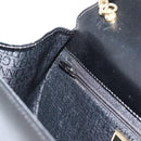 Gianni Versace Schultertasche Leder Schwarz Gold Auth BA13310A-19
