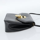 Gianni Versace Schultertasche Leder Schwarz Gold Auth BA13310A-4