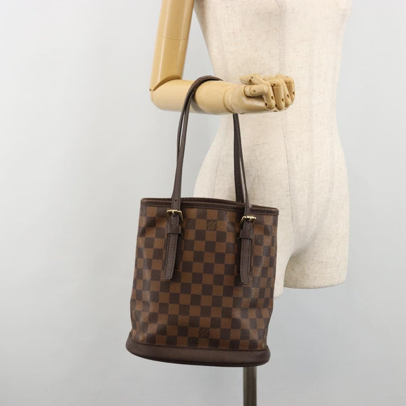 LOUIS VUITTON Damier Ebene Marais Shoulder Bag N42240 LV Auth BA13312