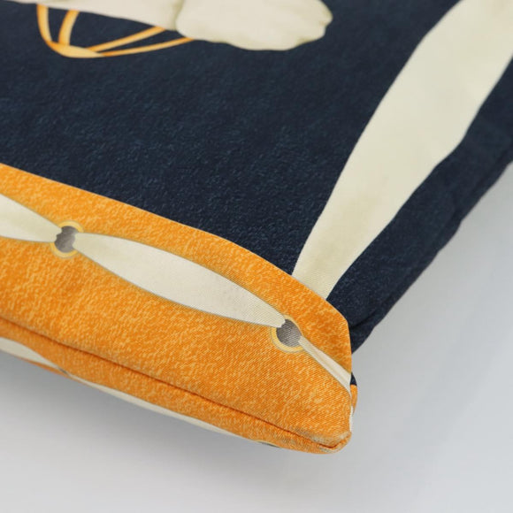 BVLGARI Hand Bag Canvas Navy Auth BA13313A
