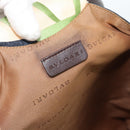 BVLGARI Hand Bag Canvas Navy Auth BA13313A-15