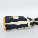 BVLGARI Hand Bag Canvas Navy Auth BA13313A-5