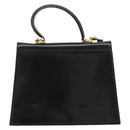 Salvatore Ferragamo Gancini Handtasche Leder 2-Wege Schwarz Gold Authentisch BA13314-2