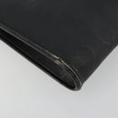 Christian Dior Honeycomb Canvas Chain Shoulder Bag PVC Black Gold Auth BA13315-16