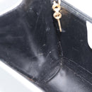 Salvatore Ferragamo Gancini Shoulder Bag Leather White Gold Auth BA13316-19