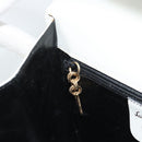 Salvatore Ferragamo Gancini Shoulder Bag Leather White Gold Auth BA13316-20