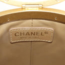 CHANEL Chain Matelasse Shoulder Bag Lamb Skin White Gold CC Auth BA13318M-21