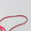 VALENTINO Studs Tote Bag Leder 2way Pink Gold Auth BA13319-10