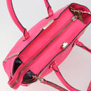 VALENTINO Studs Tote Bag Leder 2way Pink Gold Auth BA13319-18