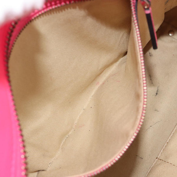 VALENTINO Studs Tote Bag Leder 2way Pink Gold Auth BA13319