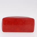 LOUIS VUITTON Monogram Vernis Reade PM Hand Bag Red Rouge M91088 LV Auth BA13320-6