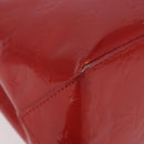 LOUIS VUITTON Monogram Vernis Reade PM Hand Bag Red Rouge M91088 LV Auth BA13320-9