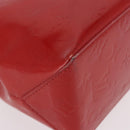LOUIS VUITTON Monogram Vernis Reade PM Hand Bag Red Rouge M91088 LV Auth BA13320-16