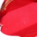 LOUIS VUITTON Monogram Vernis Reade PM Hand Bag Red Rouge M91088 LV Auth BA13320-11