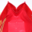 LOUIS VUITTON Monogram Vernis Reade PM Hand Bag Red Rouge M91088 LV Auth BA13320-20