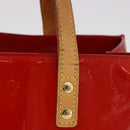 LOUIS VUITTON Monogram Vernis Reade PM Hand Bag Red Rouge M91088 LV Auth BA13320-3