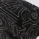 LOUIS VUITTON LV Snow Dopp Kit Clutch Bag Nylon Black M21435 LV Auth BA13321SM-17
