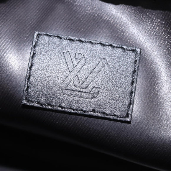 LOUIS VUITTON LV Snow Dopp Kit Clutch Bag Nylon Black M21435 LV Auth BA13321SM