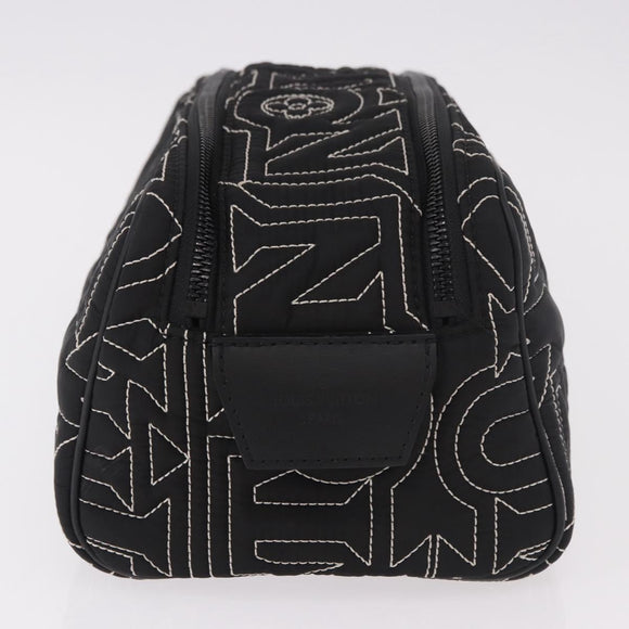 LOUIS VUITTON LV Snow Dopp Kit Clutch Bag Nylon Black M21435 LV Auth BA13321SM