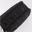 LOUIS VUITTON LV Snow Dopp Kit Clutch Bag Nylon Black M21435 LV Auth BA13321SM-6