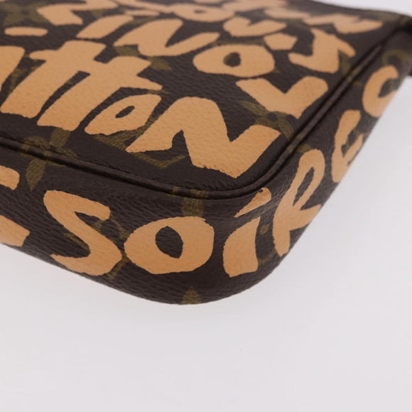 LOUIS VUITTON Graffiti Pochette Accessoires Orange M92193 LV Auth BA13322SAV