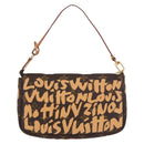 LOUIS VUITTON Graffiti Pochette Accessoires Orange M92193 LV Auth BA13322SAV-2