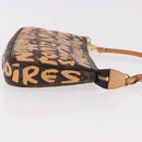 LOUIS VUITTON Graffiti Pochette Accessoires Orange M92193 LV Auth BA13322SAV-3