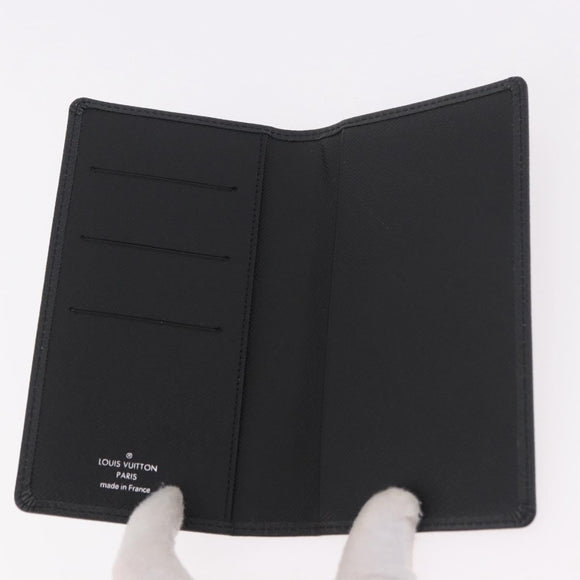 LOUIS VUITTON Taiga Agenda Poche Note Cover Ardoise R20425 LV Auth BA13323V