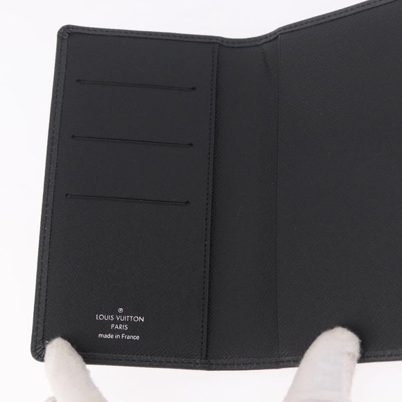 LOUIS VUITTON Taiga Agenda Poche Note Cover Ardoise R20425 LV Auth BA13323V