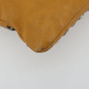 Jimmy Choo Clutch Bag Leather Brown Silver Auth BA13325-16