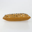 Jimmy Choo Clutch Bag Leather Brown Silver Auth BA13325-6