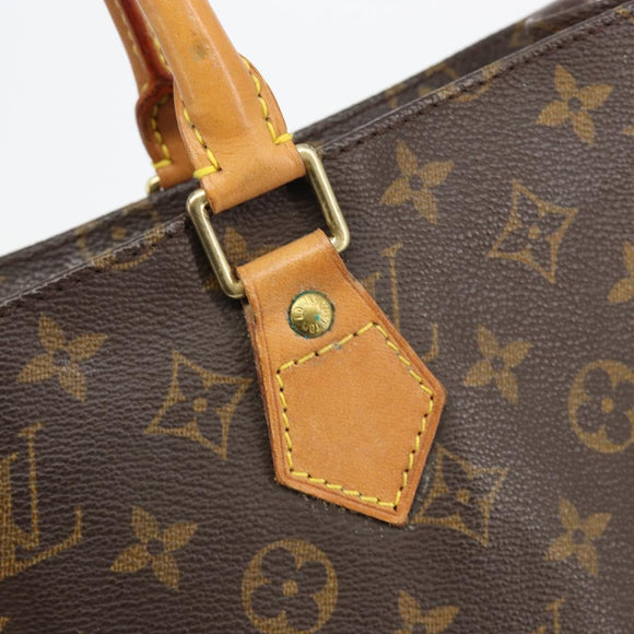 LOUIS VUITTON Monogram Sac Plat Hand Bag M51140 LV Auth BA13327