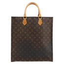 LOUIS VUITTON Monogram Sac Plat Hand Bag M51140 LV Auth BA13327-13