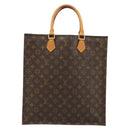 LOUIS VUITTON Monogram Sac Plat Hand Bag M51140 LV Auth BA13327-2