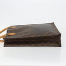 LOUIS VUITTON Monogram Sac Plat Hand Bag M51140 LV Auth BA13327-4