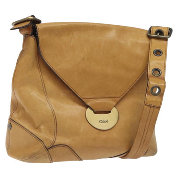 Chloe Shoulder Bag Leather Brown Auth BA1333