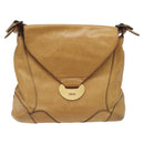 Chloe Shoulder Bag Leather Brown Auth BA1333-13