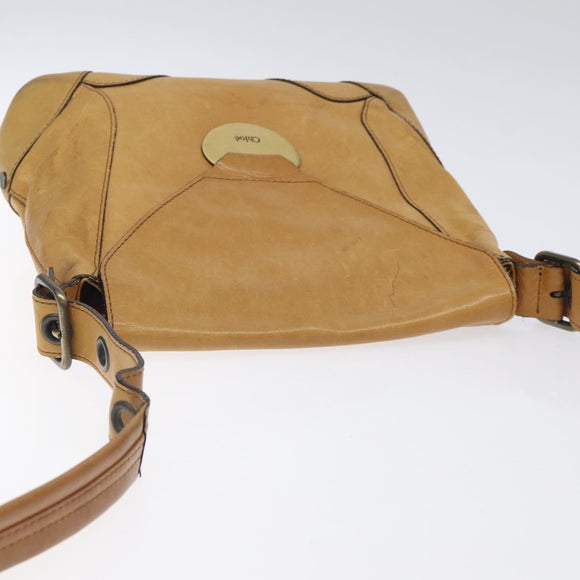 Chloe Shoulder Bag Leather Brown Auth BA1333